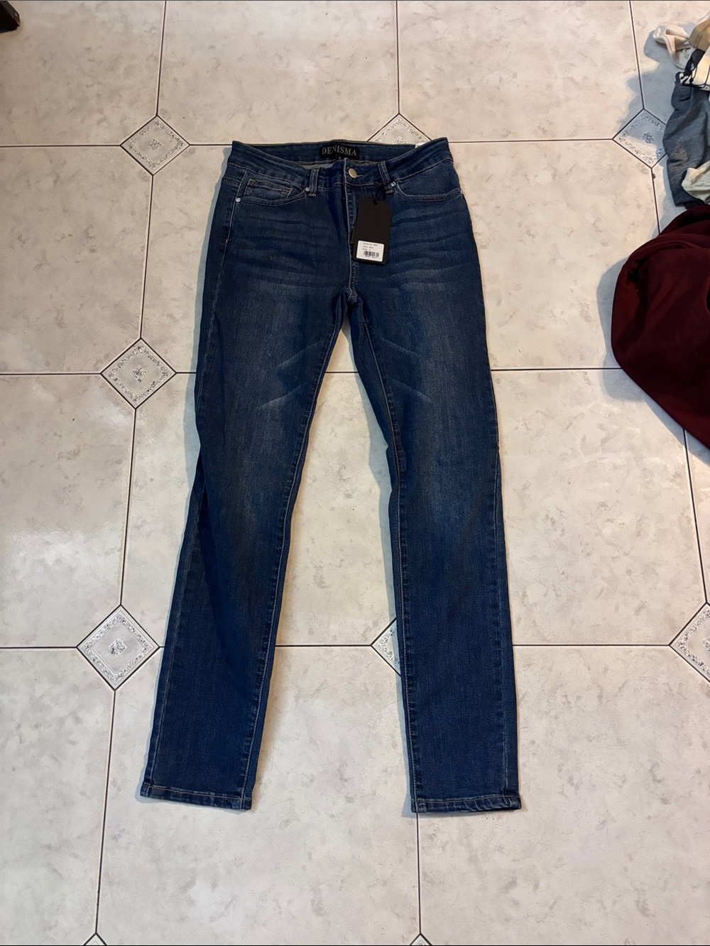 Women's Skinny Jeans in Deep Blue